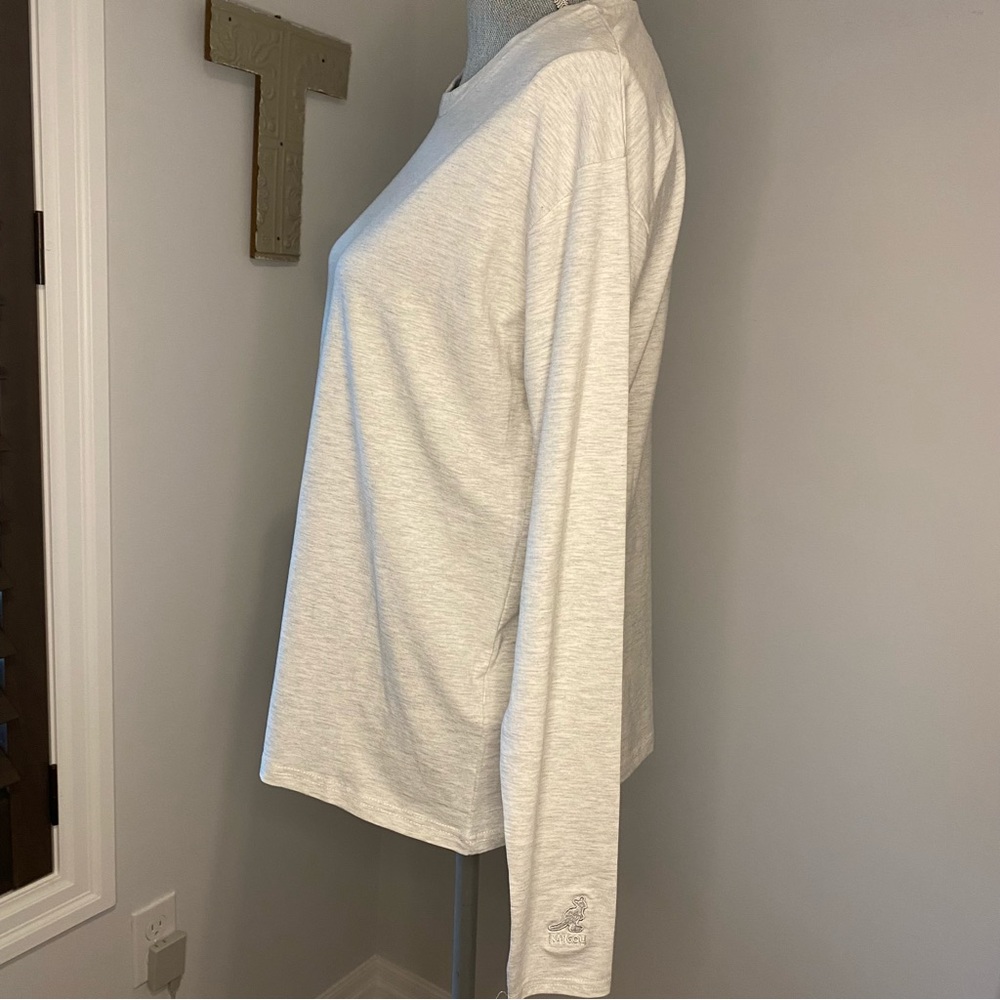 Kangol lux cotton grey long sleeve shirt